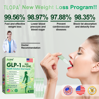 Proudly Made for the USA | TLOPA® GLP-1 Oral Solution 🏅 Backed by Science | 6-in-1 Formula | Visible Results in 7 Days🍀🥇