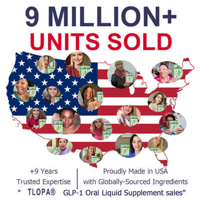 Proudly Made for the USA | TLOPA® GLP-1 Oral Solution 🏅 Backed by Science | 6-in-1 Formula | Visible Results in 7 Days🍀🥇