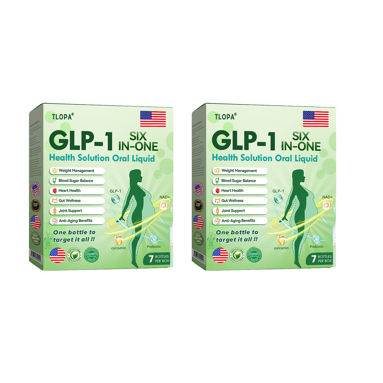 Proudly Made for the USA | TLOPA® GLP-1 Oral Solution 🏅 Backed by Science | 6-in-1 Formula | Visible Results in 7 Days🍀🥇