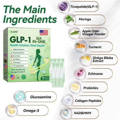 Proudly Made for the USA | TLOPA® GLP-1 Oral Solution 🏅 Backed by Science | 6-in-1 Formula | Visible Results in 7 Days🍀🥇